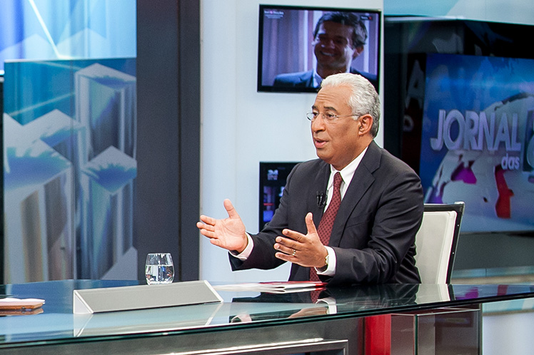 António Costa entrevistado na TVI