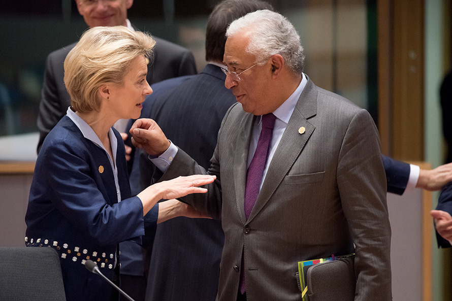 António Costa e Ursula Von der Leyen apresentam juntos em Lisboa planos de recuperação português e europeu