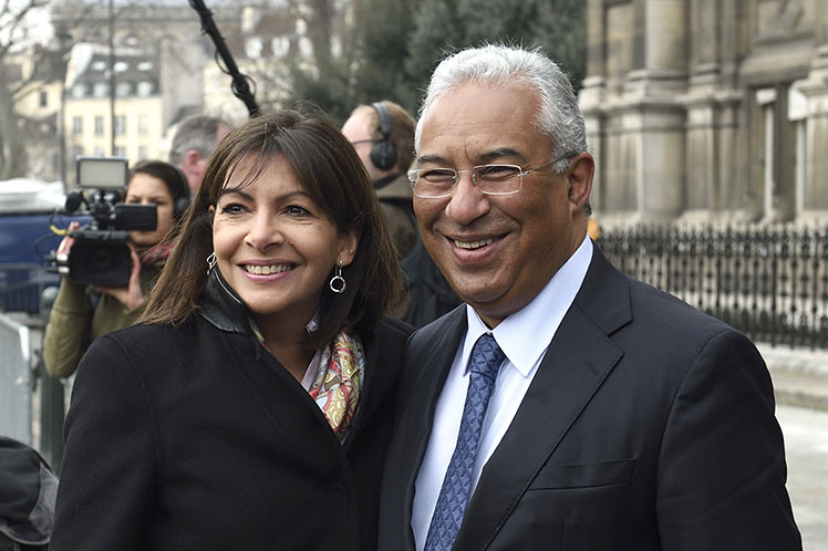 António Costa felicita Anne Hidalgo e Martine Aubry