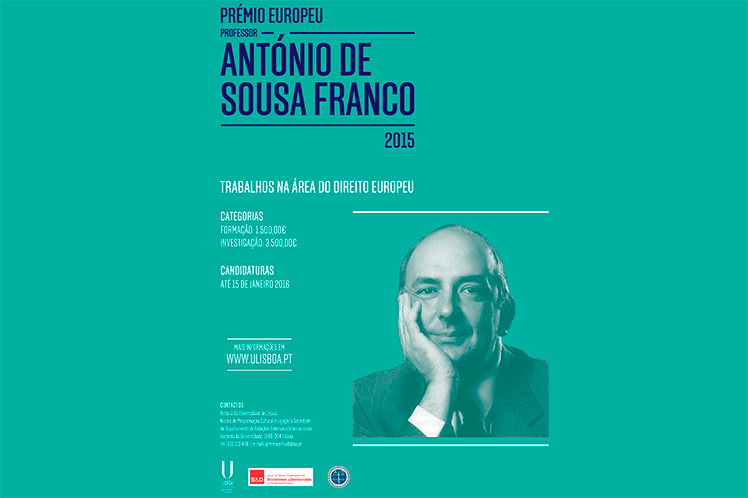 PRÉMIO ANTÓNIO DE SOUSA FRANCO JÁ TEM VENCEDORES