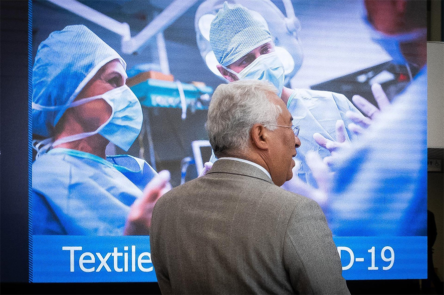 António Costa visitou centros de produção e anuncia chegada de milhares de equipamentos de proteção