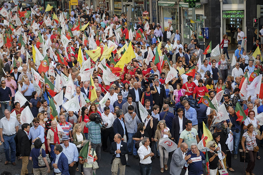 Comício de encerramento em Lisboa