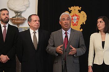 António Costa reiterou em Belém solução estável de governabilidade