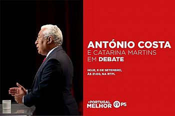 António Costa em debate com Catarina Martins