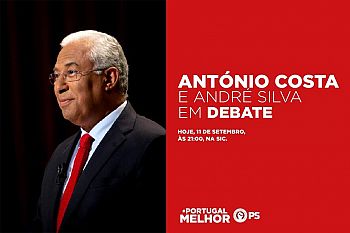 António Costa em debate com André Silva