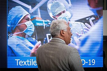 António Costa visitou centros de produção e anuncia chegada de milhares de equipamentos de proteção