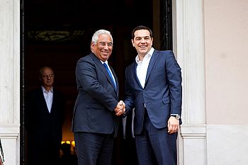 Portugal e Grécia de acordo sobre convergência europeia e resposta à crise migratória