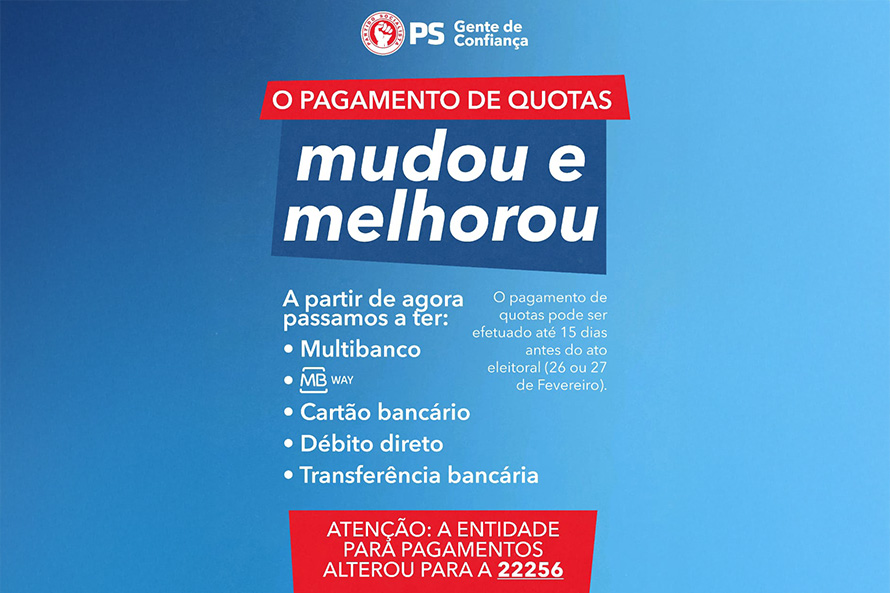 Pagamento de quotas com novas modalidades e mais fácil