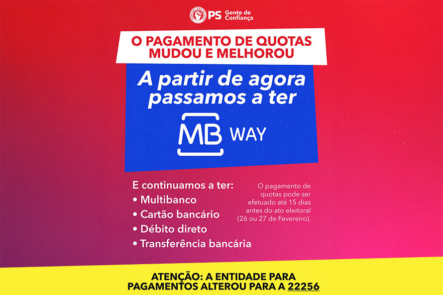 Pagamento de quotas já pode ser feito por MBWay