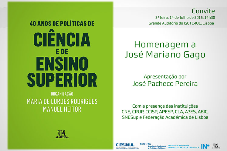 “40 anos de políticas de ciência e ensino superior”