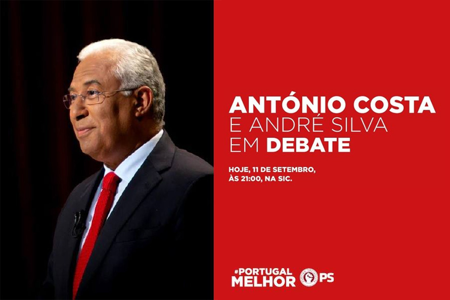 António Costa em debate com André Silva