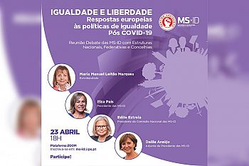 Mulheres Socialistas promovem videoconferência sobre políticas de Igualdade e Liberdade